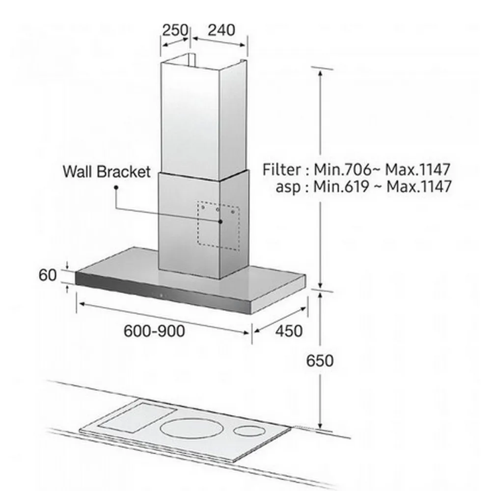 Hota încorporabilă Samsung NK24M5060SS/UR, Argintiu