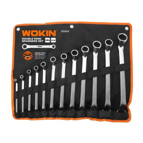Set de 12 chei inelare duble Cr-V WOKIN (Industrial)