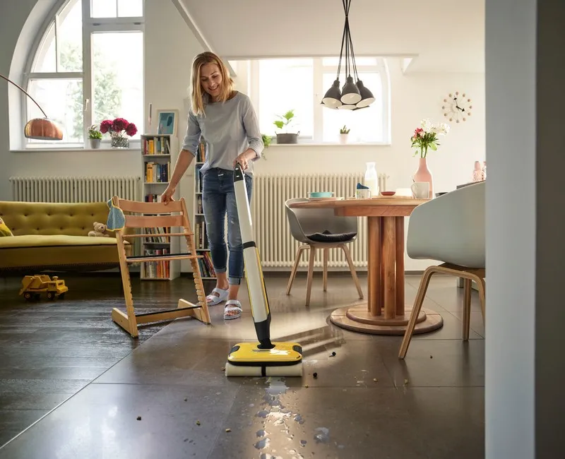 Mop electric Karcher FC 7 Cordless, Galben