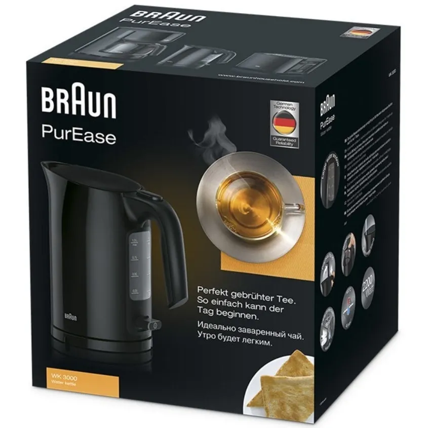Электрочайник BRAUN WK3000WH, Белый