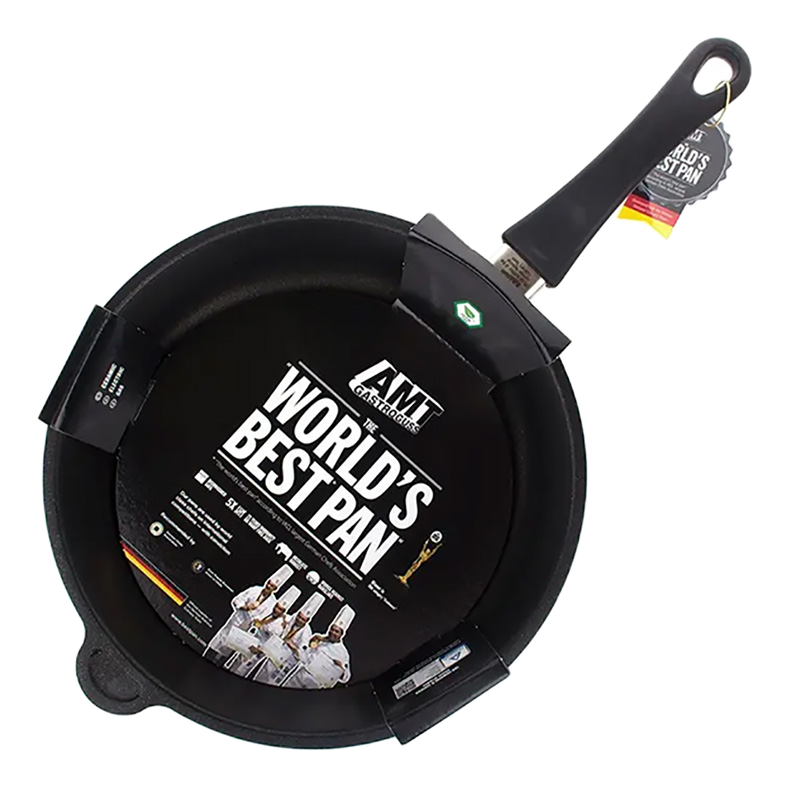 Сковорода AMT Gastroguss I-728-E, 3,8л, 28см, Чёрный