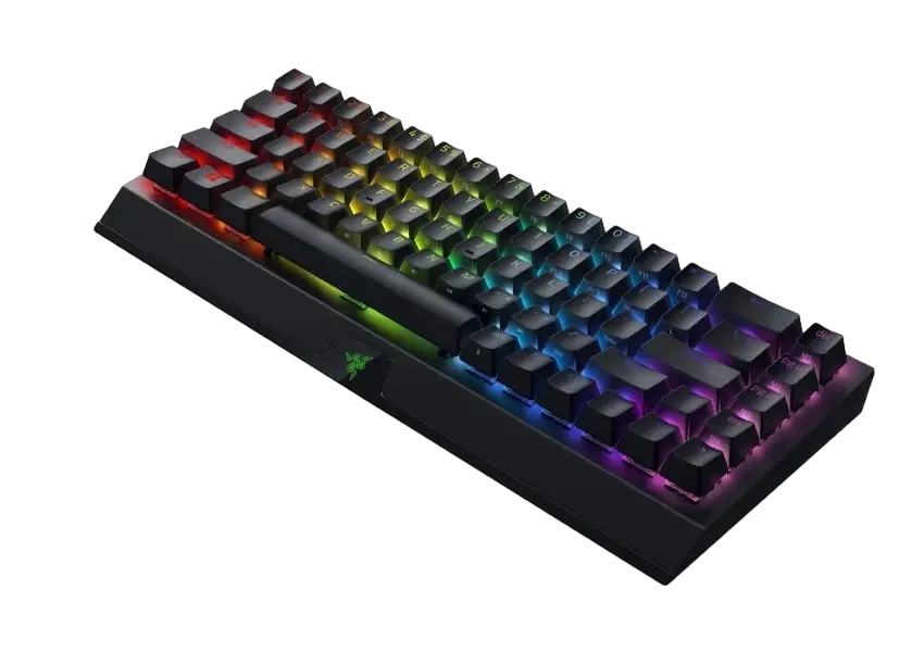 Wireless Gaming Keyboard Razer BlackWidow V3 Mini, 65%, Yellow SW, RGB, US Layout, 2.4gHz/BT
