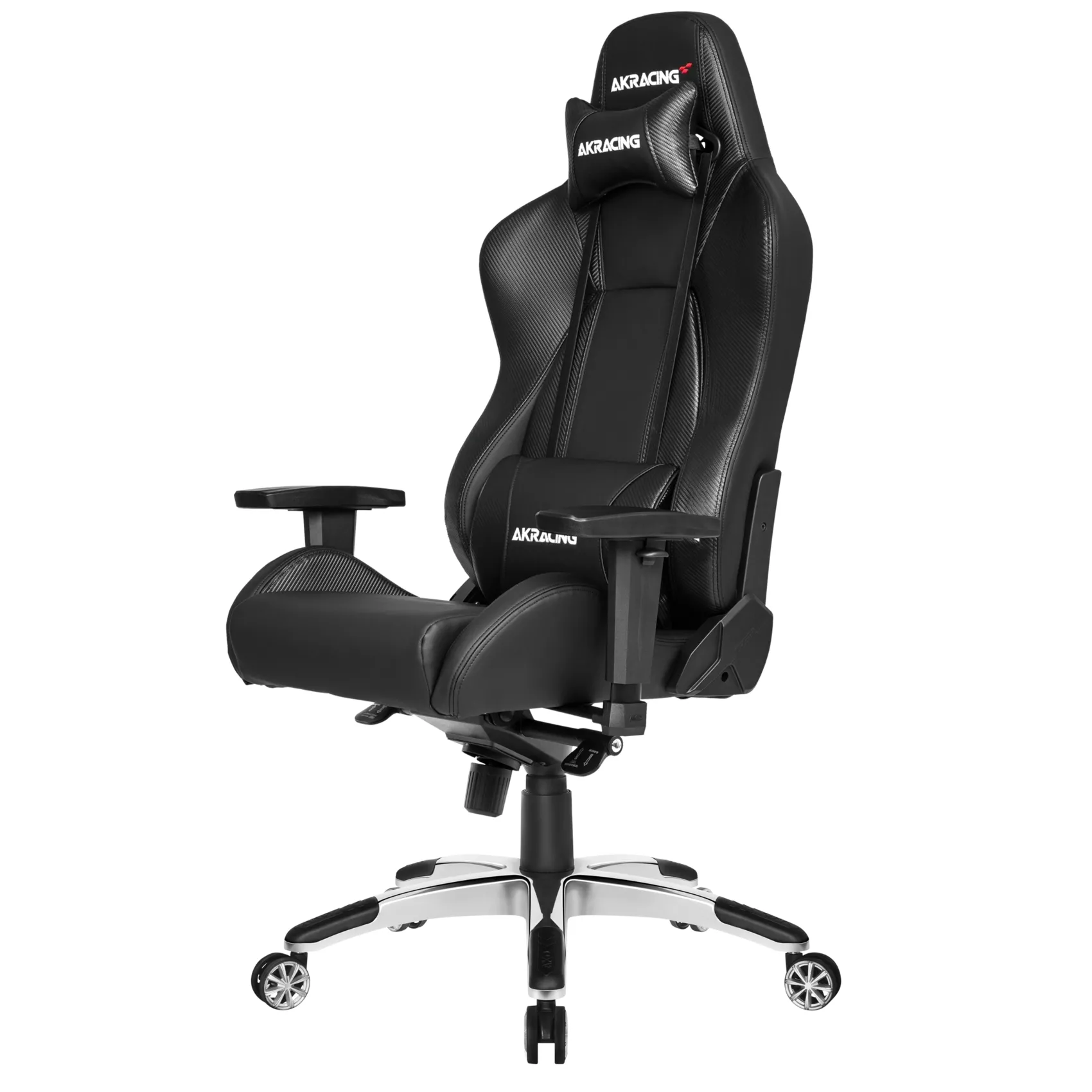 Scaun Gaming AKRacing MASTERS Premium, PU piele, Negru