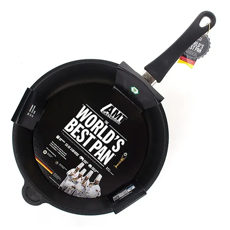 Сковорода AMT Gastroguss I-728-E, 3,8л, 28см, Чёрный