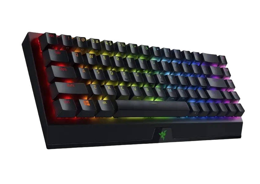 Wireless Gaming Keyboard Razer BlackWidow V3 Mini, 65%, Yellow SW, RGB, US Layout, 2.4gHz/BT