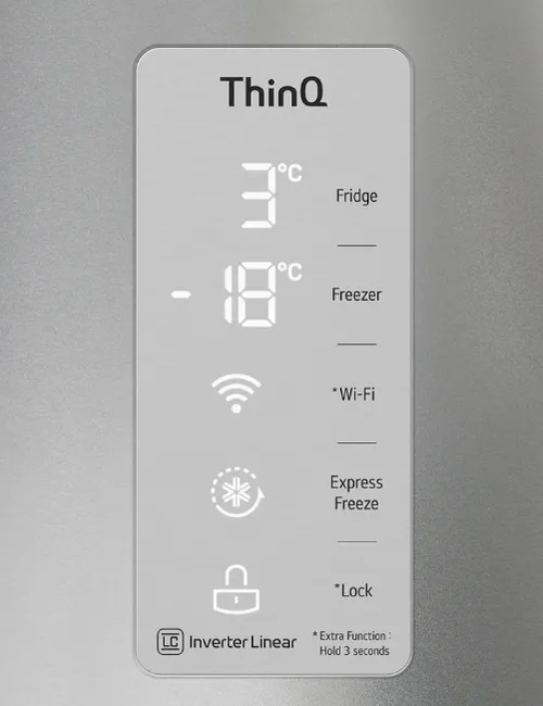 Frigider LG GC-Q22FTAKL, Argintiu