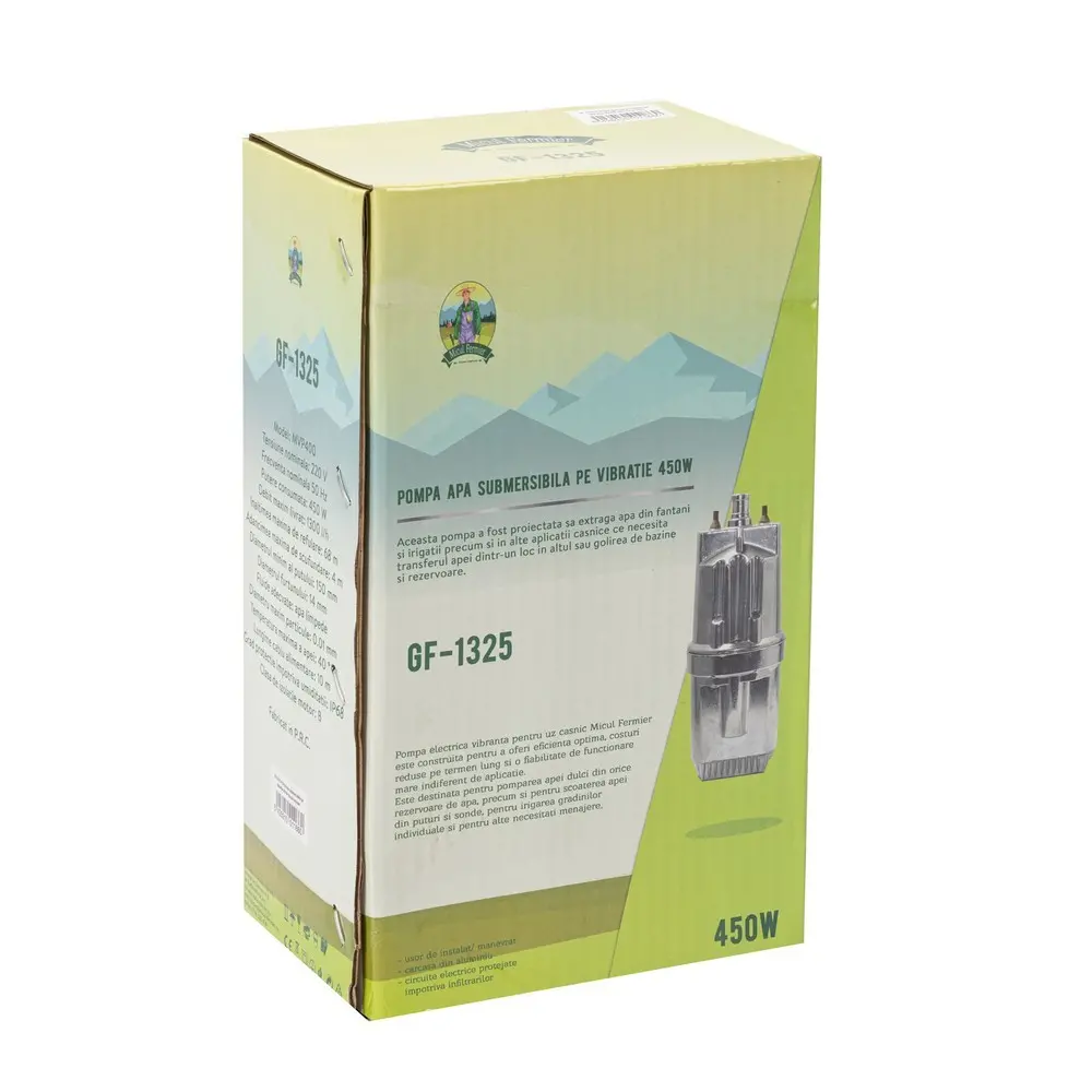 Pompa submersibila Micul Fermier 450W, 2 sorburi (Vibratie)