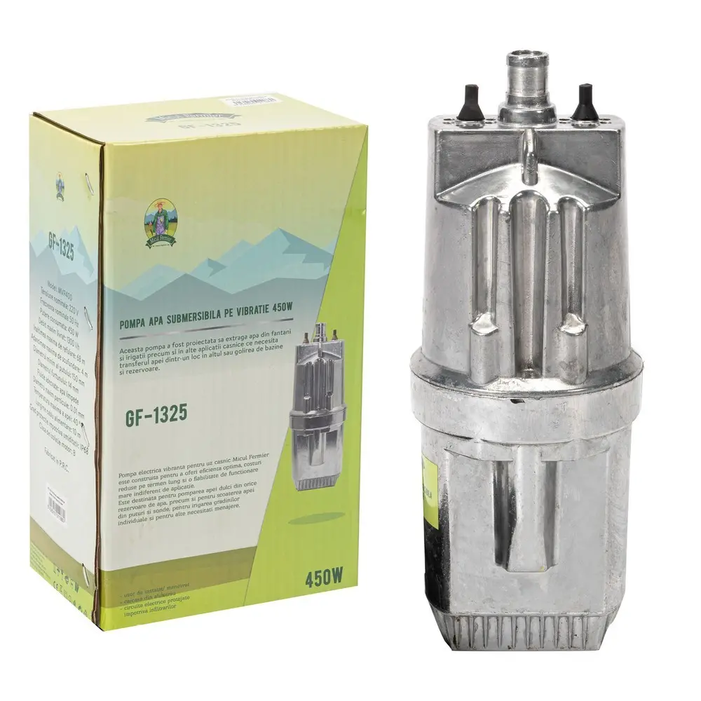 Pompa submersibila Micul Fermier 450W, 2 sorburi (Vibratie)