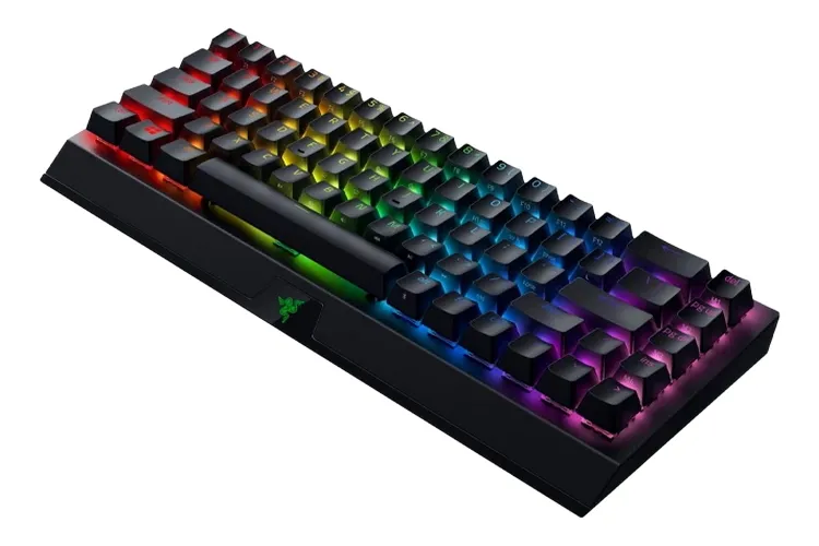 Wireless Gaming Keyboard Razer BlackWidow V3 Mini, 65%, Yellow SW, RGB, US Layout, 2.4gHz/BT