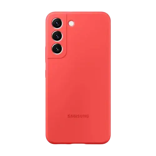 Husă Samsung Silicone Cover for Galaxy S22, Roșu