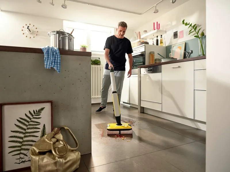 Mop electric Karcher FC 7 Cordless, Galben