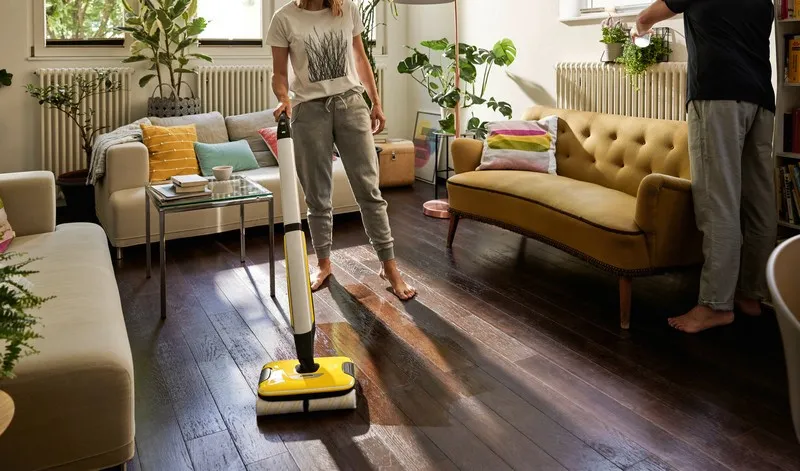 Mop electric Karcher FC 7 Cordless, Galben