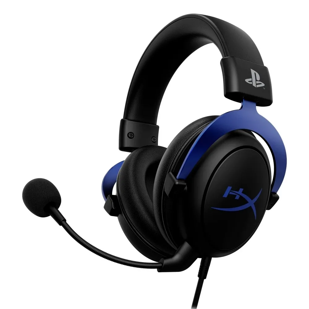 Gaming Headset HyperX Cloud Blue PS5, 53mm driver, 41 Ohm, 15-25khz, 95db, 337g., Black/Blue