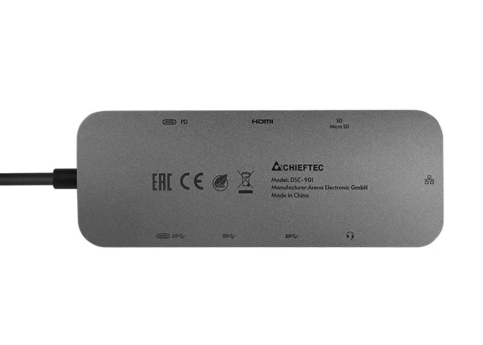 Stație Docking Chieftec DSC-901, Gri