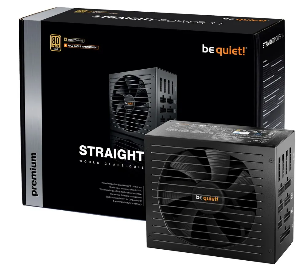 Блок питания для компьютеров be quiet! STRAIGHT POWER 11, 850Вт, ATX, Полностью модульный