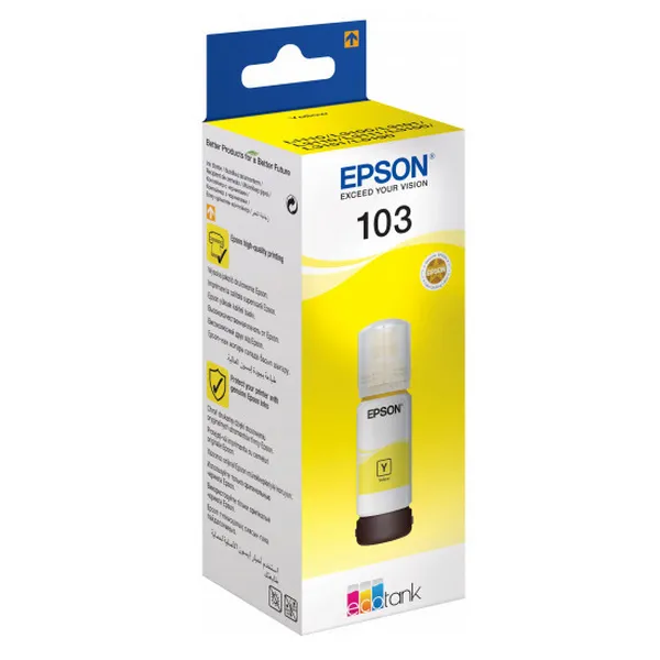Recipient de cerneală Epson 103 EcoTank, 65ml, Galben
