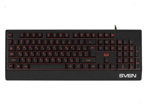 Tastatură SVEN KB-G7400, Cu fir, Negru