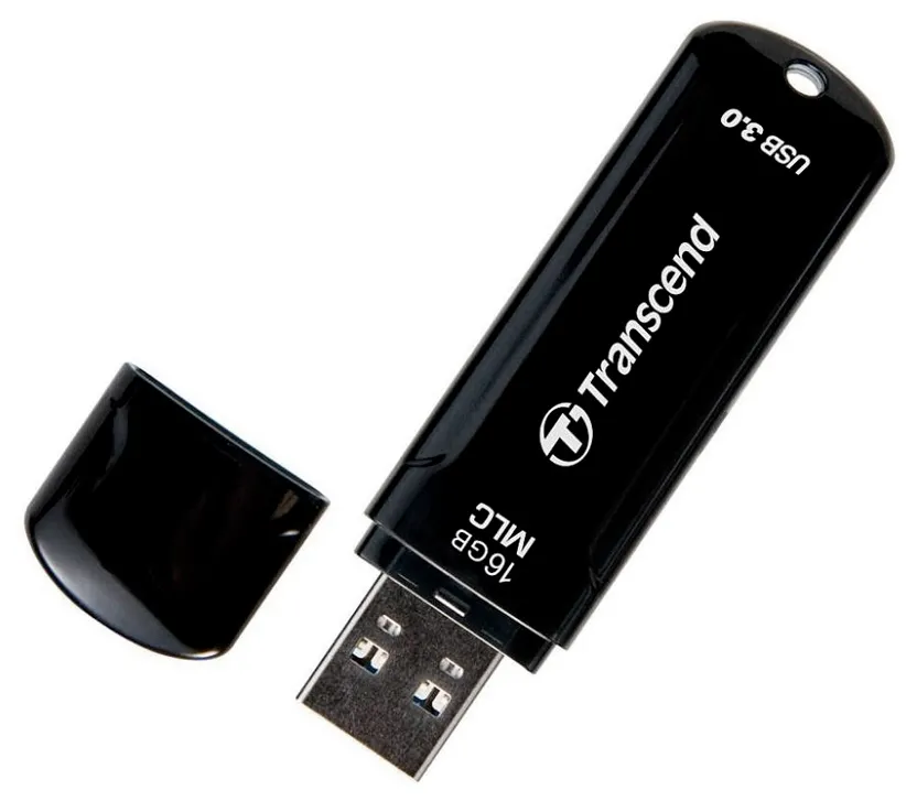 USB Flash накопитель Transcend JetFlash 750, 16Гб, Чёрный