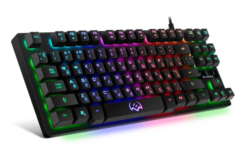 Tastatură SVEN KB-G7400, Cu fir, Negru