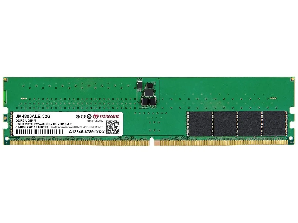 Оперативная память Transcend JetRam, DDR5 SDRAM, 4800 МГц, 32 Гб, JM4800ALE-32G