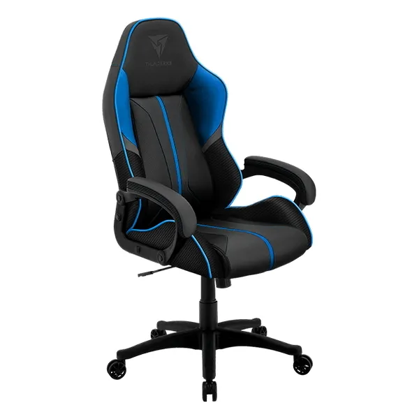 Scaun Gaming ThunderX3 BC1, PU Piele, Gri/Albastru
