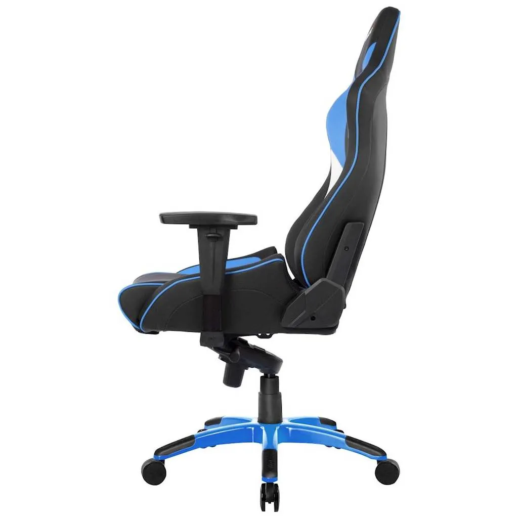 Scaun Gaming AKRacing MASTERS Pro, PU piele, Albastru