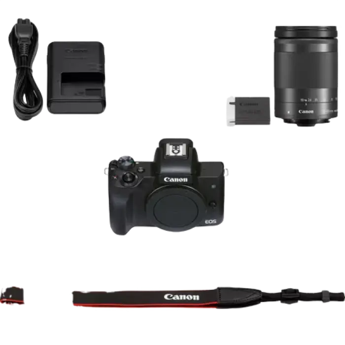 DC Canon EOS M50 Mark II, Black & EF-M 18-150mm f/3.5-6.3 IS STM KIT