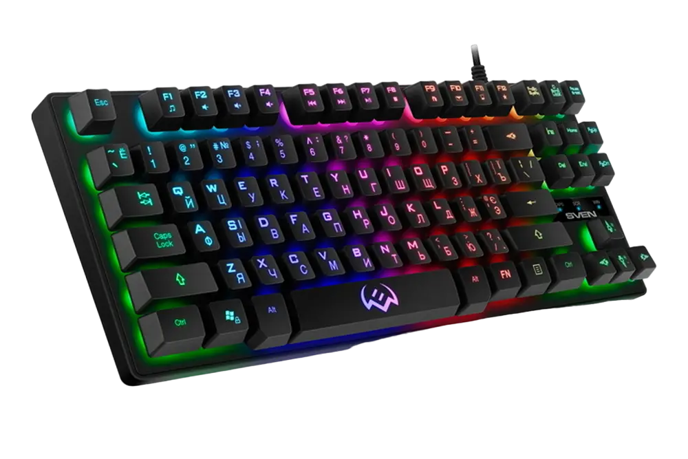 Tastatură SVEN KB-G7400, Cu fir, Negru