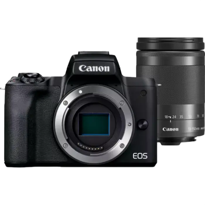 DC Canon EOS M50 Mark II, Black & EF-M 18-150mm f/3.5-6.3 IS STM KIT