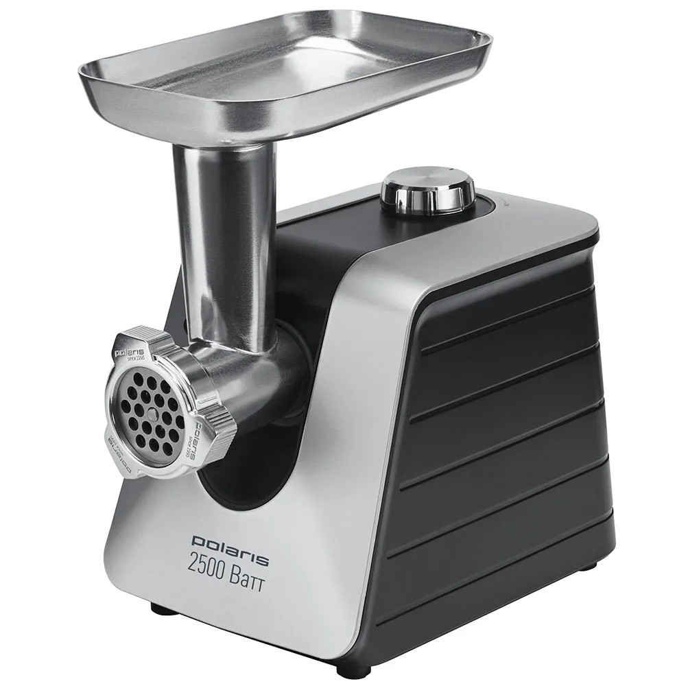 Mașină de tocat carne Polaris PMG2546, Oțel Inoxidabil Negru
