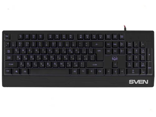 Tastatură SVEN KB-G7400, Cu fir, Negru