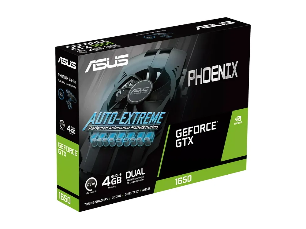 Видеокарта ASUS PH-GTX1650-4GD6-P-V2,  4ГБ GDDR6 128бит