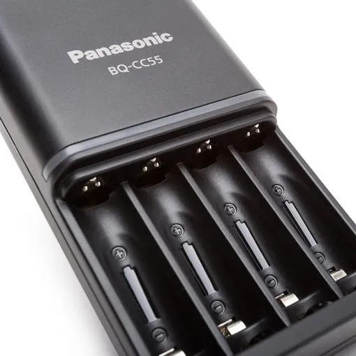 Încărcător Acumulatori Panasonic K-KJ55HCD40E, Negru