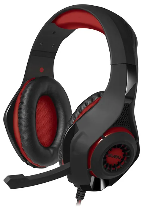 Căști gaming SVEN AP-G886MV, Cu fir, Negru/Roșu