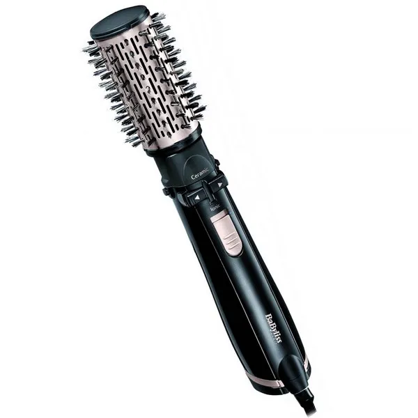 Фен-щётка BaByliss Ionic Airbrush AS200E, 1000Вт, Чёрный