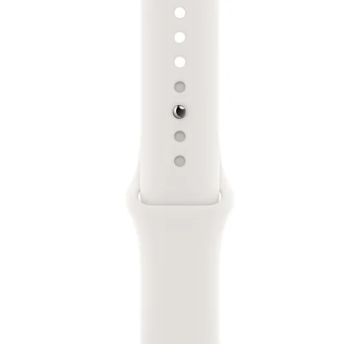 Ceas inteligent Apple Watch Series 6 GPS M00D3, 44mm, Carcasă din aluminiu cu bandă Sport Albă