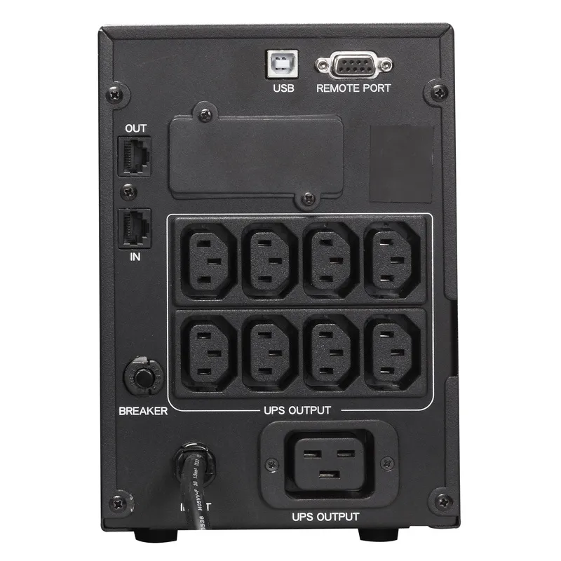 UPS PowerCom SPT-1500, 1500VA/1200W, Smart Line Interactive, Pure Sinewave, LCD, AVR, USB, 8xIEC