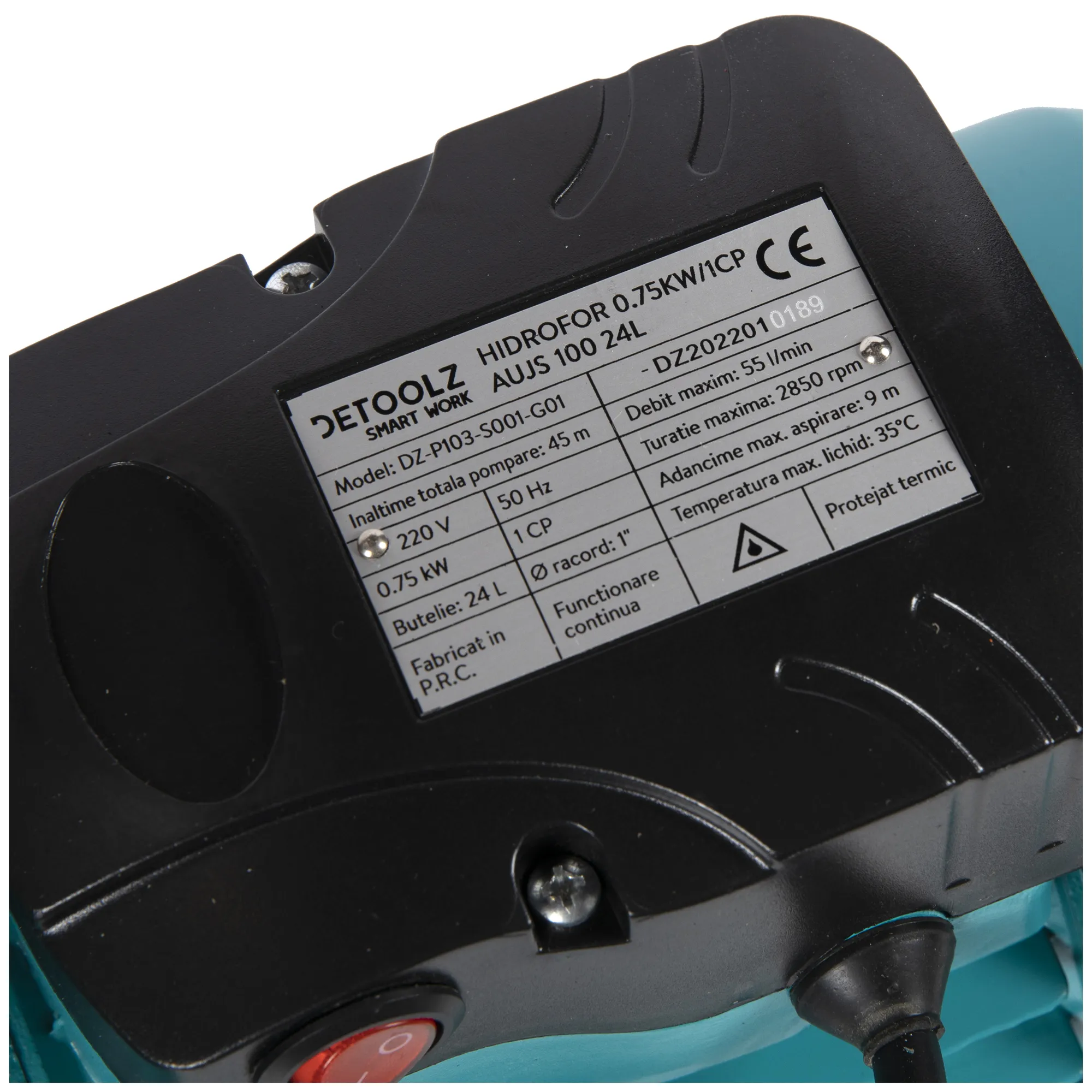 Hidrofor Detoolz 0,75KW 24L, AUTOJET-100B