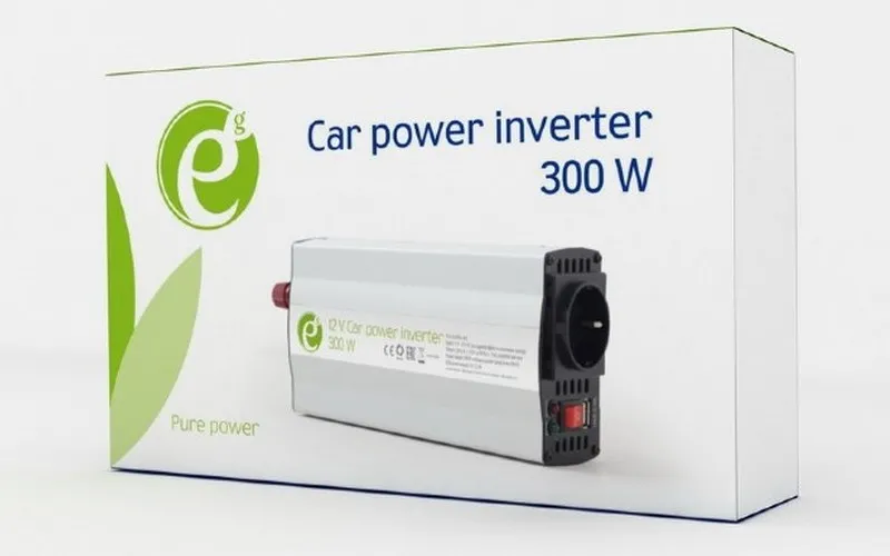 Invertor Auto Energenie EG-PWC-042, 300W, Alb