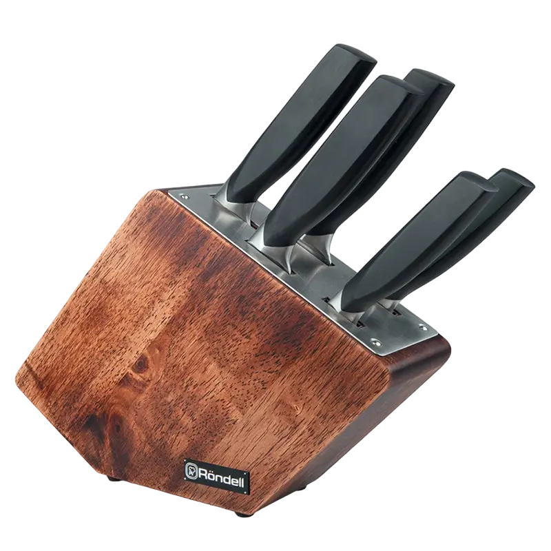 Set de Cuțite Rondell Lincor, Negru