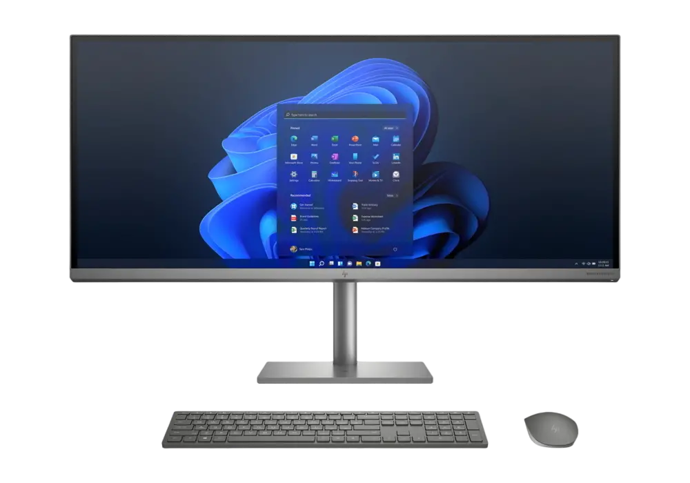 Computer All-in-One HP ENVY 34, 34", Intel Core i7-11700, 32GB/1000GB, Windows 11 Home, Argintiu