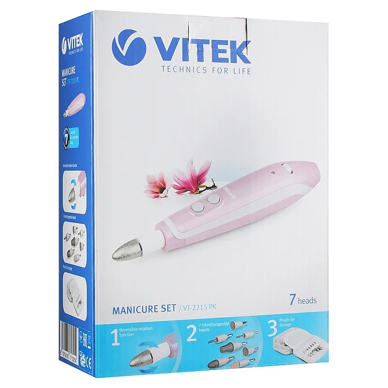 Set pentru manichiură VITEK VT-2215BK, Roz