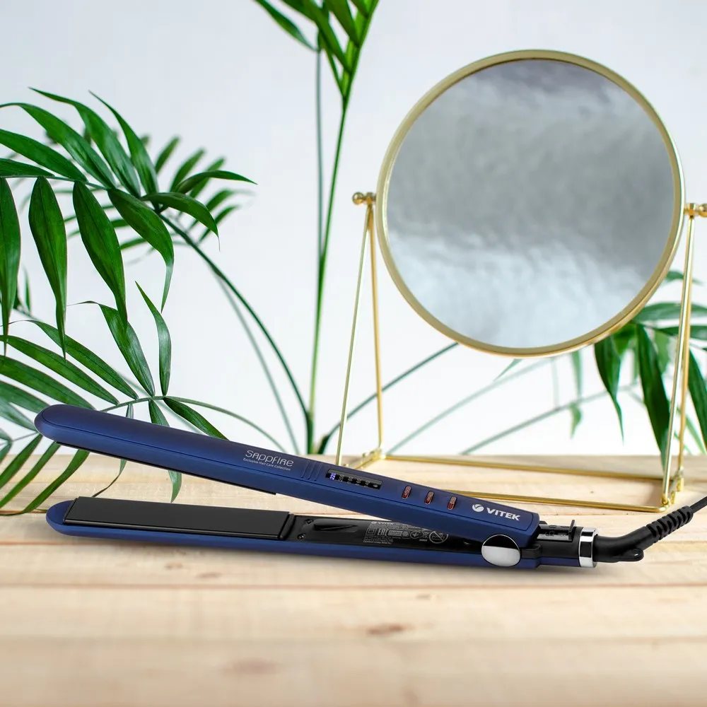 Placă de îndreptat părul VITEK VT-2315, Albastru