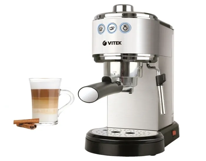 Espressor manual VITEK VT-1515, 1350W, Argintiu
