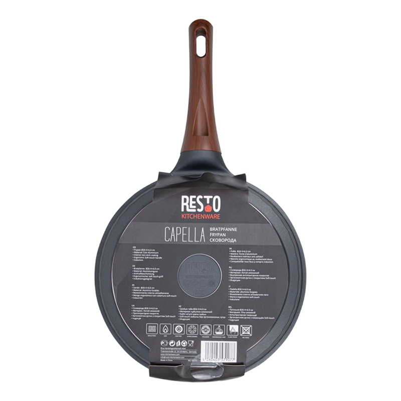 Tigaie RESTO 93510, 26cm, Negru