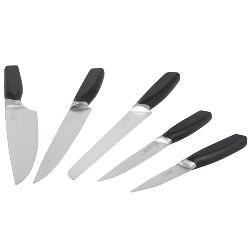 Set de Cuțite Rondell Lincor, Negru