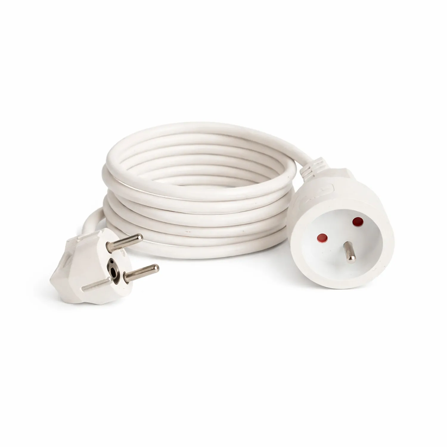 Prelungitor cu fisa si priza tip Shuko 10m (alb)
