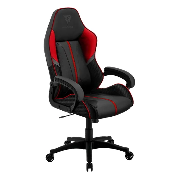 Scaun Gaming ThunderX3 BC1, PU Piele, Gri/Roșu