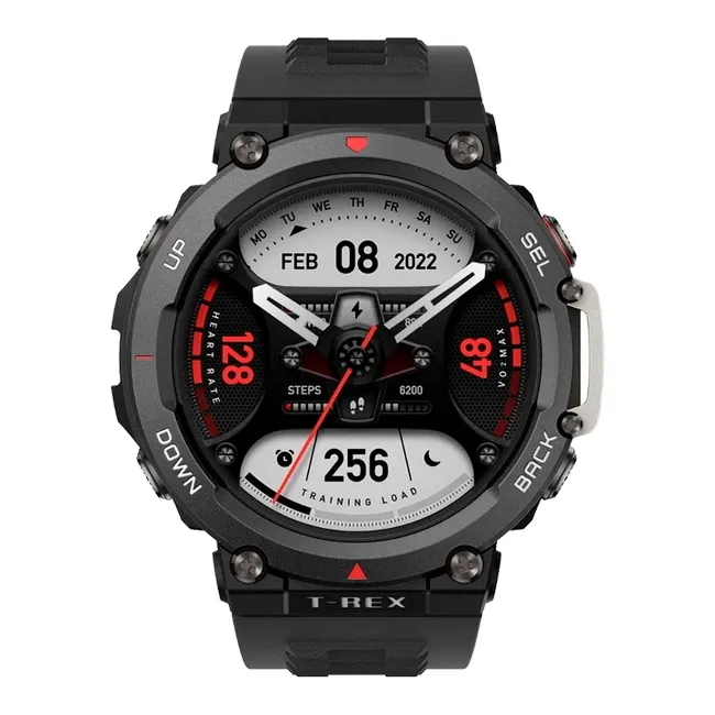 Ceas inteligent Xiaomi Amazfit T-Rex 2, 47mm, Ember Black