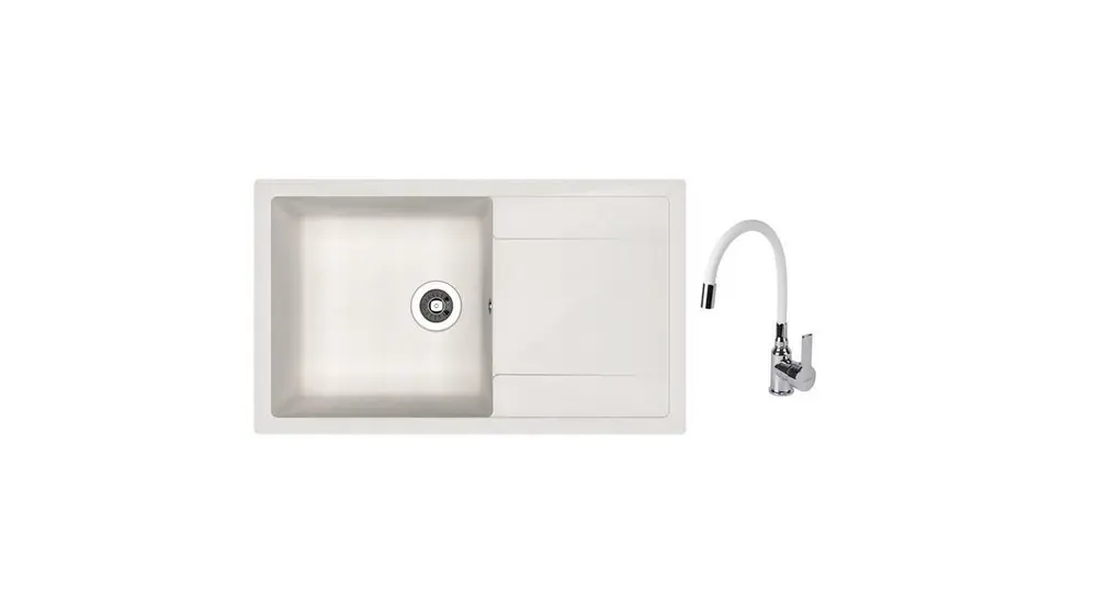 НАБОР мойки Dr Gans Techno 860 + SanDonna F 9995 белый